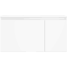 Mexen Orio armoire de salle de bain 90 cm avec lavabo Otis gauche, 1S, 1D, blanc brillant - 91A13-09047-3-BBFF00-W18L00