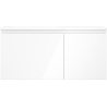 Mexen Orio meuble de salle de bain 100 cm avec lavabo Otis gauche, 1S, 1D, blanc brillant - 91A13-10047-3-BBFF00-W18L00