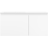 Mexen Orio meuble de salle de bain 100 cm avec lavabo Otis gauche, 1S, 1D, blanc mat - 91A13-10047-3-BBFF01-W18L01