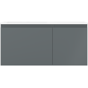 Mexen Orio armoire de salle de bain 100 cm avec lavabo Otis gauche, 1S, 1D, graphite mat/blanc mat - 91A13-10047-3-BBFF66-W18L01