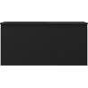 Mexen Orio meuble de salle de bain 100 cm avec lavabo Otis gauche, 1S, 1D, noir mat - 91A13-10047-3-BBFF71-W18L71