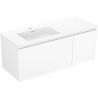 Mexen Orio armoire de salle de bain 120 cm avec lavabo Otis gauche, 1S, 1D, blanc mat - 91A13-12047-3-BBFF01-W18L01