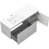 Mexen Orio meuble de salle de bain 120 cm avec lavabo Otis gauche, 1T, 1P, gris mat/blanc mat - 91A13-12047-3-BBFF62-W18L01