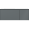 Mexen Orio cabinet de salle de bains 120 cm avec lavabo Otis à gauche, 1S, 1D, graphite mat/blanc mat