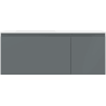 Mexen Orio meuble de salle de bain 120 cm avec lavabo Otis gauche, 1T, 1P, graphite mat/blanc mat - 91A13-12047-3-BBFF66-W18L01