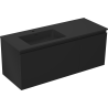 Mexen Orio meuble de salle de bain 120 cm avec lavabo Otis gauche, 1S, 1D, noir mat - 91A13-12047-3-BBFF71-W18L71