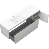 Mexen Orio meuble de salle de bain 160 cm avec lavabo Otis gauche, 1S, 1D, gris mat/blanc mat - 91A13-16047-3-BBFF62-W18L01