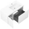 Mexen Orio armoire de salle de bain 90 cm avec lavabo Otis droit, 1S, 1D, blanc mat - 91A13-09047-3-BBFF01-W18P01