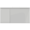 Mexen Orio armoire de salle de bains 90 cm avec lavabo Otis à droite, 1S, 1D, gris mat/blanc mat - 91A13-09047-3-BBFF62-W18P01