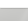 Mexen Orio meuble de salle de bain 100 cm avec lavabo Otis à droite, 1S, 1D, gris mat/blanc mat - 91A13-10047-3-BBFF62-W18P01
