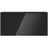 Mexen Orio armoire de salle de bain 100 cm avec lavabo Otis droit, 1S, 1D, noir brillant/noir mat - 91A13-10047-3-BBFF70-W18P71