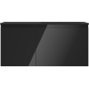 Mexen Orio meuble de salle de bains 100 cm avec lavabo Otis droit, 1S, 1D, noir brillant/noir mat - 91A13-10047-3-BBFF70-W18P71