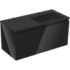 Mexen Orio armoire de salle de bain 100 cm avec lavabo Otis droit, 1S, 1D, noir brillant/noir mat - 91A13-10047-3-BBFF70-W18P71