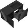 Mexen Orio armoire de salle de bain 100 cm avec lavabo Otis droit, 1S, 1D, noir brillant/noir mat - 91A13-10047-3-BBFF70-W18P71