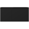 Mexen Orio armoire de salle de bains 100 cm avec lavabo Otis à droite, 1S, 1D, noir mat - 91A13-10047-3-BBFF71-W18P71