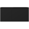 Mexen Orio meuble de salle de bain 100 cm avec lavabo Otis droit, 1T, 1P, noir mat - 91A13-10047-3-BBFF71-W18P71