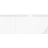 Mexen Orio armoire de salle de bain 120 cm avec lavabo Otis à droite, 1S, 1D, blanc brillant - 91A13-12047-3-BBFF00-W18P00