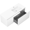 Mexen Orio armoire de salle de bain 120 cm avec lavabo Otis à droite, 1S, 1D, blanc mat - 91A13-12047-3-BBFF01-W18P01
