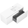 Mexen Orio meuble de salle de bain 120 cm avec lavabo Otis droit, 1S, 1D, blanc mat - 91A13-12047-3-BBFF01-W18P01