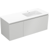 Mexen Orio armoire de salle de bain 120 cm avec lavabo Otis à droite, 1S, 1D, gris mat/blanc mat - 91A13-12047-3-BBFF62-W18P01