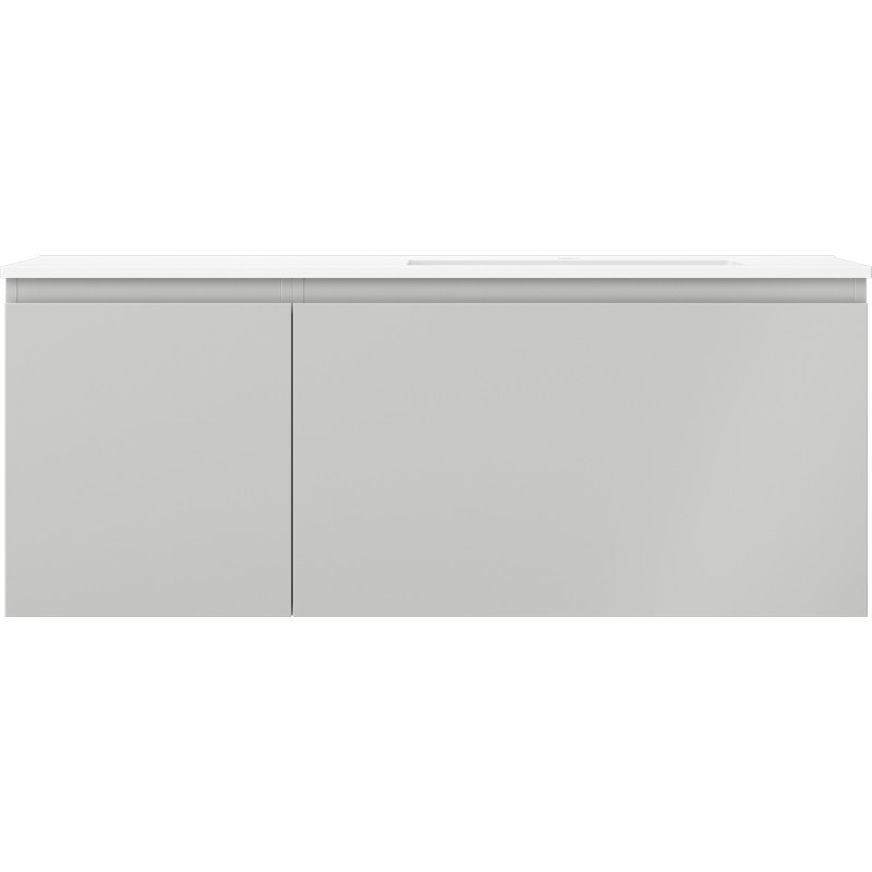 Mexen Orio armoire de salle de bain 120 cm avec lavabo Otis droite, 1S, 1D, gris mat/blanc mat - 91A13-12047-3-BBFF62-W18P01