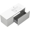 Mexen Orio armoire de salle de bain 120 cm avec lavabo Otis droite, 1S, 1D, gris mat/blanc mat - 91A13-12047-3-BBFF62-W18P01