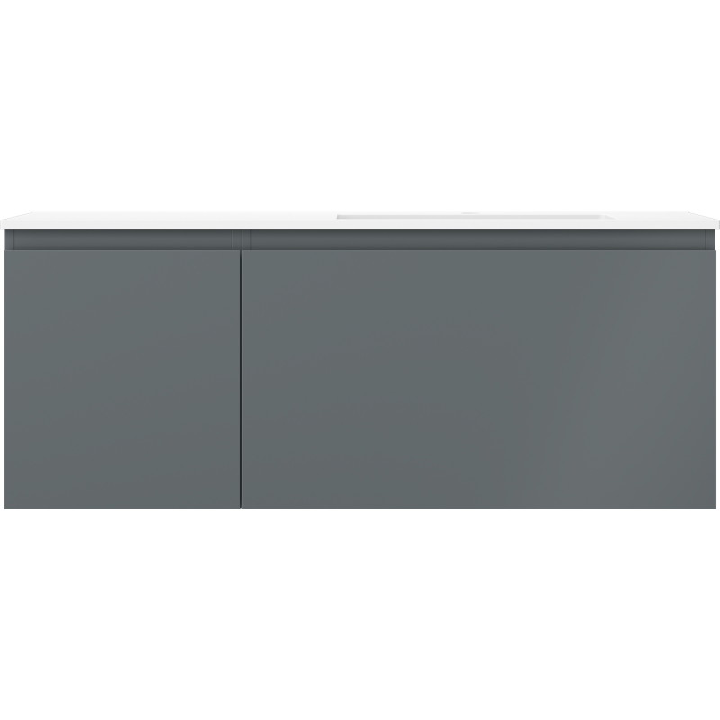 Mexen Orio armoire de salle de bain 120 cm avec lavabo Otis à droite, 1S, 1D, graphite mat/blanc mat