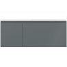 Mexen Orio armoire de salle de bain 120 cm avec lavabo Otis à droite, 1S, 1D, graphite mat/blanc mat