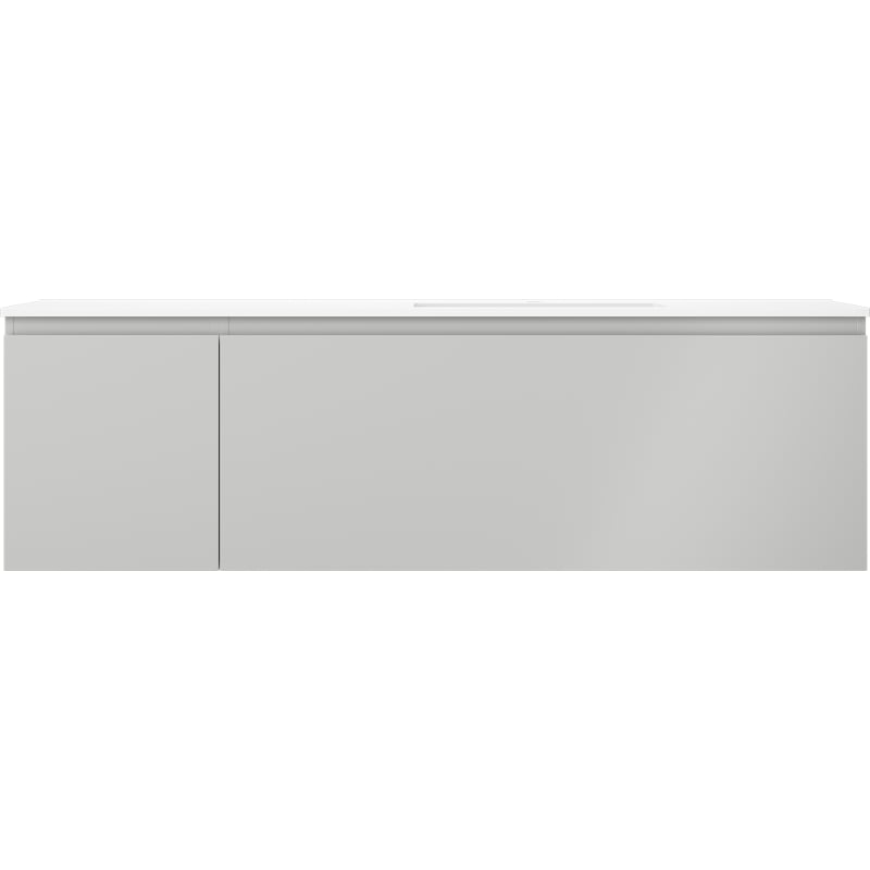 Mexen Orio armoire de salle de bains 160 cm avec lavabo Otis à droite, 1T, 1P, gris mat/blanc mat - 91A13-16047-3-BBFF62-W18P01