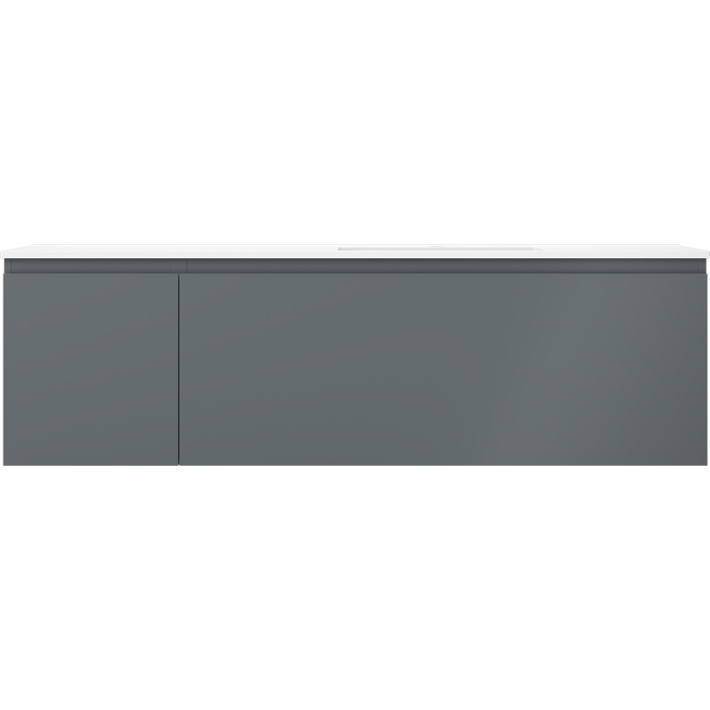 Mexen Orio armoire de salle de bain 160 cm avec lavabo Otis droit, 1S, 1D, graphite mat/blanc mat - 91A13-16047-3-BBFF66-W18P01