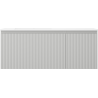 Mexen Rivel armoire de salle de bain 120 cm avec lavabo Otis gauche, 1S, 1D, rainurée, gris mat/blanc mat