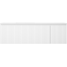 Mexen Rivel armoire de salle de bain 160 cm avec lavabo Otis à gauche, 1 tiroir, 1 porte, rainurée, blanche mate