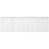 Mexen Rivel meuble de salle de bains 160 cm avec lavabo Otis à droite, 1S, 1D, rainuré, blanc mat - 91A23-16047-3-BBFF01-W18P01