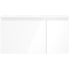 Mexen Orio meuble de salle de bains 90 cm avec lavabo Vela gauche, 1S, 1D, blanc brillant - 91A13-09047-3-BBFF00-W23L00