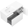 Mexen Orio armoire de salle de bain 90 cm avec lavabo Vela gauche, 1S, 1P, blanc mat - 91A13-09047-3-BBFF01-W23L01