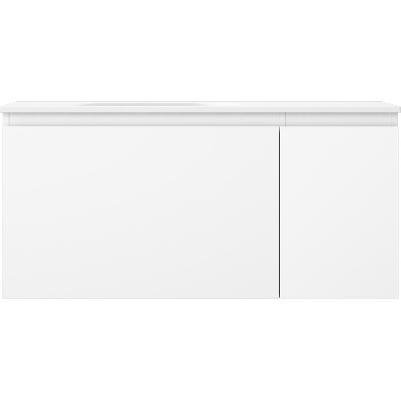 Mexen Orio armoire de salle de bain 90 cm avec lavabo Vela gauche, 1S, 1P, blanc mat - 91A13-09047-3-BBFF01-W23L01