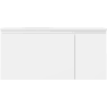 Mexen Orio armoire de salle de bain 90 cm avec lavabo Vela à gauche, 1S, 1D, blanc mat - 91A13-09047-3-BBFF01-W23L01