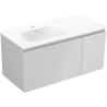 Mexen Orio meuble de salle de bain 90 cm avec lavabo Vela gauche, 1T, 1P, gris mat/blanc mat - 91A13-09047-3-BBFF62-W23L01