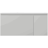 Mexen Orio meuble de salle de bain 90 cm avec lavabo Vela gauche, 1T, 1P, gris mat/blanc mat - 91A13-09047-3-BBFF62-W23L01
