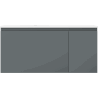 Mexen Orio meuble de salle de bains 90 cm avec lavabo Vela gauche, 1S, 1D, graphite mat/blanc mat - 91A13-09047-3-BBFF66-W23L01