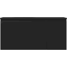 Mexen Orio armoire de salle de bains 90 cm avec lavabo Vela gauche, 1S, 1D, noir mat - 91A13-09047-3-BBFF71-W23L71