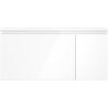 Mexen Orio meuble de salle de bains 100 cm avec lavabo Vela à gauche, 1S, 1D, blanc brillant - 91A13-10047-3-BBFF00-W23L00