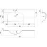 Mexen Orio meuble de salle de bains 100 cm avec lavabo Vela à gauche, 1S, 1D, blanc brillant - 91A13-10047-3-BBFF00-W23L00