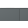 Mexen Orio meuble de salle de bain 100 cm avec lavabo Vela gauche, 1S, 1D, graphite mat/blanc mat - 91A13-10047-3-BBFF66-W23L01