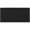 Mexen Orio meuble de salle de bain 100 cm avec lavabo Vela gauche, 1S, 1D, noir mat - 91A13-10047-3-BBFF71-W23L71