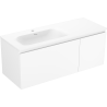 Mexen Orio armoire de salle de bain 120 cm avec lavabo Vela gauche, 1S, 1D, blanc mat - 91A13-12047-3-BBFF01-W23L01