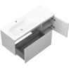 Mexen Orio meuble de salle de bain 120 cm avec lavabo Vela gauche, 1S, 1D, gris mat/blanc mat - 91A13-12047-3-BBFF62-W23L01