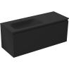 Mexen Orio armoire de salle de bain 120 cm avec lavabo Vela gauche, 1S, 1D, noir mat - 91A13-12047-3-BBFF71-W23L71