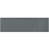 Mexen Orio meuble de salle de bain 160 cm avec lavabo Vela gauche, 1S, 1D, graphite mat/blanc mat - 91A13-16047-3-BBFF66-W23L01