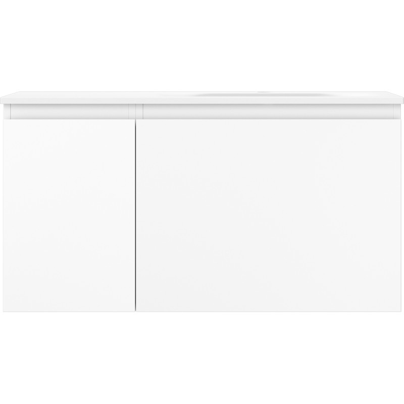 Mexen Orio armoire de salle de bains 90 cm avec lavabo Vela droit, 1S, 1D, blanc mat - 91A13-09047-3-BBFF01-W23P01